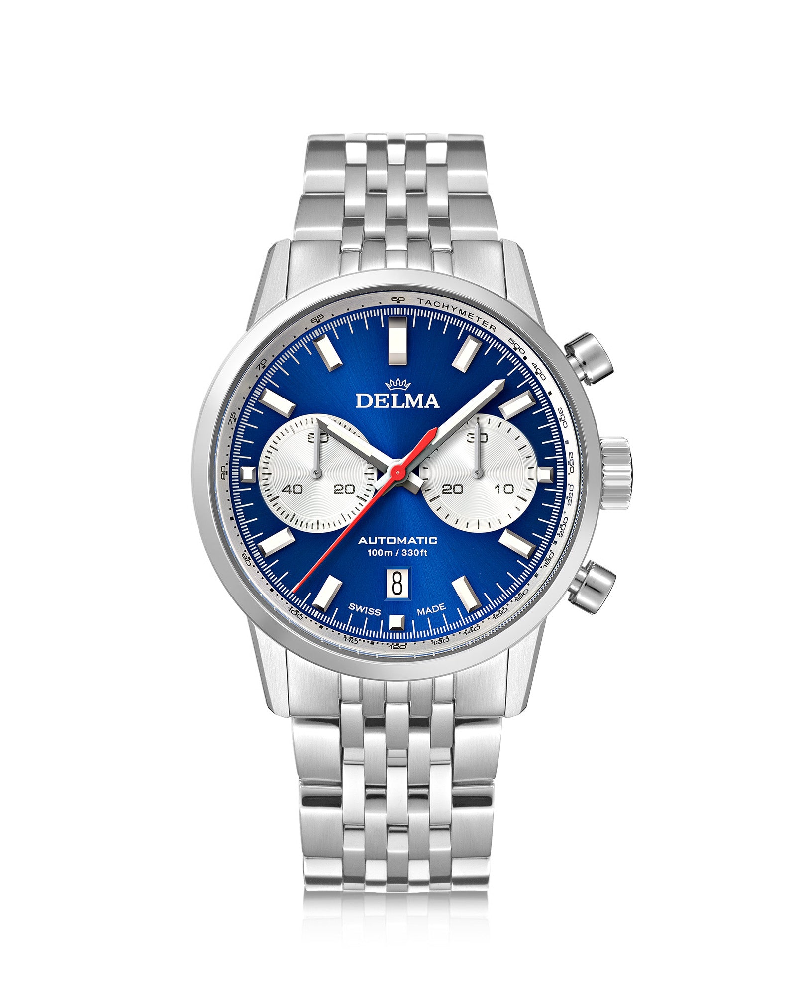 DELMA Continental Automatic stainless steel watch with blue dial