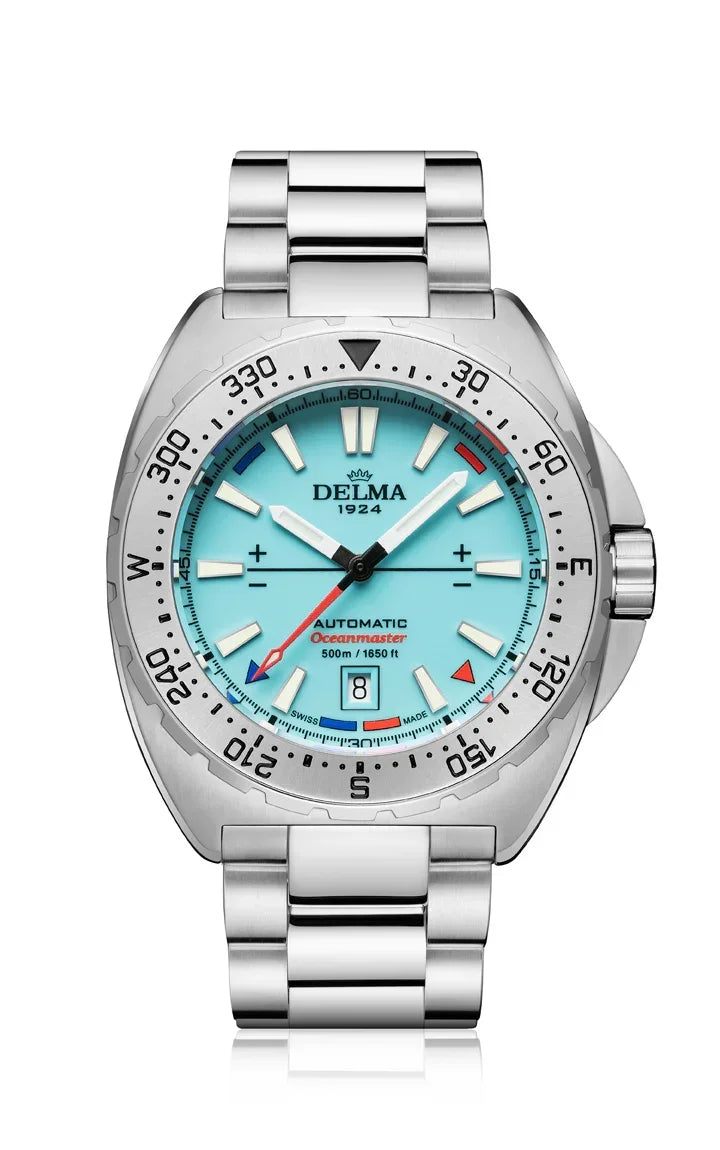 Delma Oceanmaster Lume Automatic blue dial stainless steel bracelet