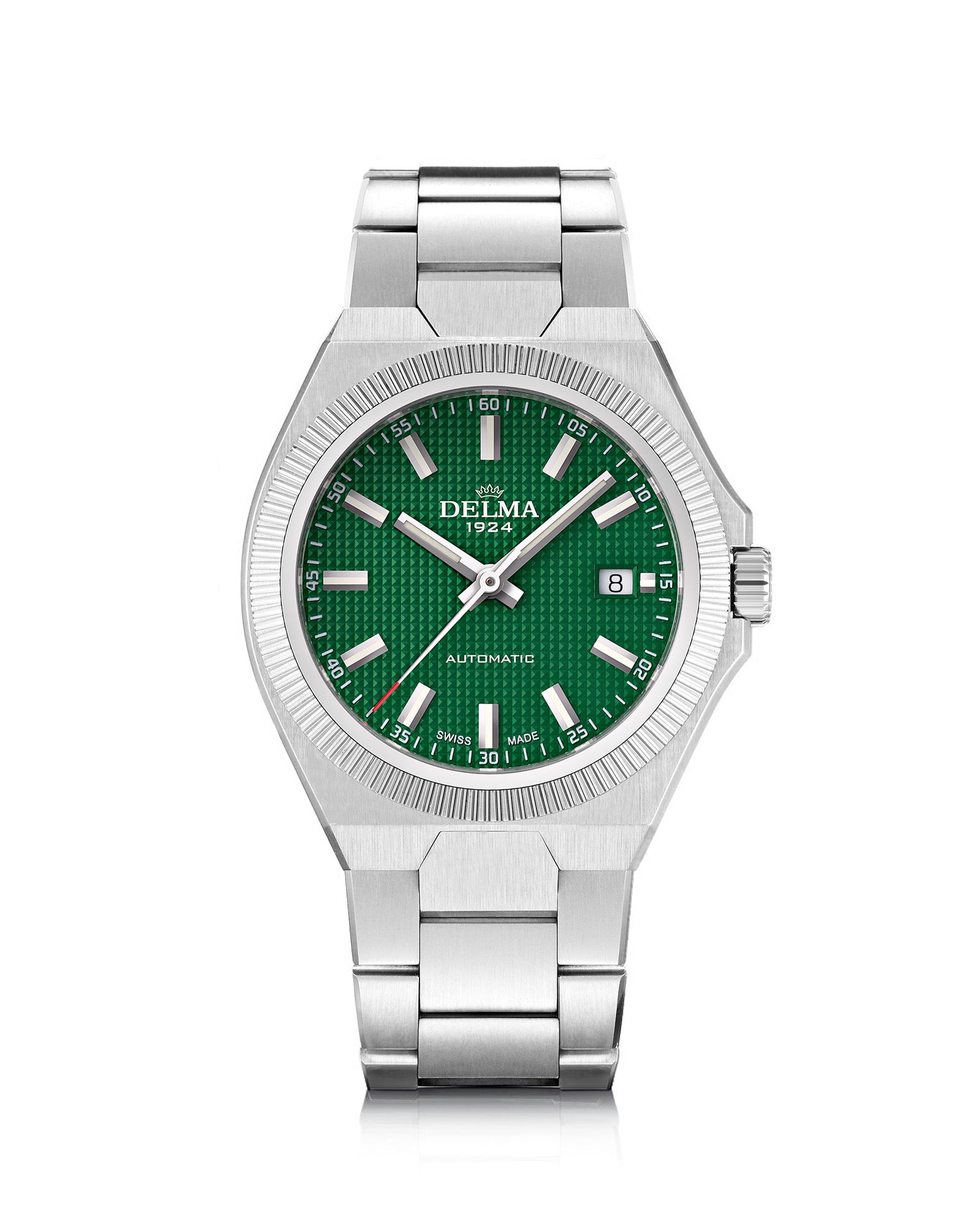 DELMA Midland Automatic 40 mm stainless steel watch with green dial