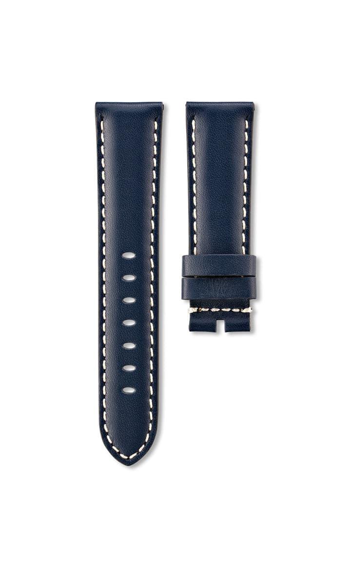 Blue Matte Leather Strap 22mm - DELMA Watches