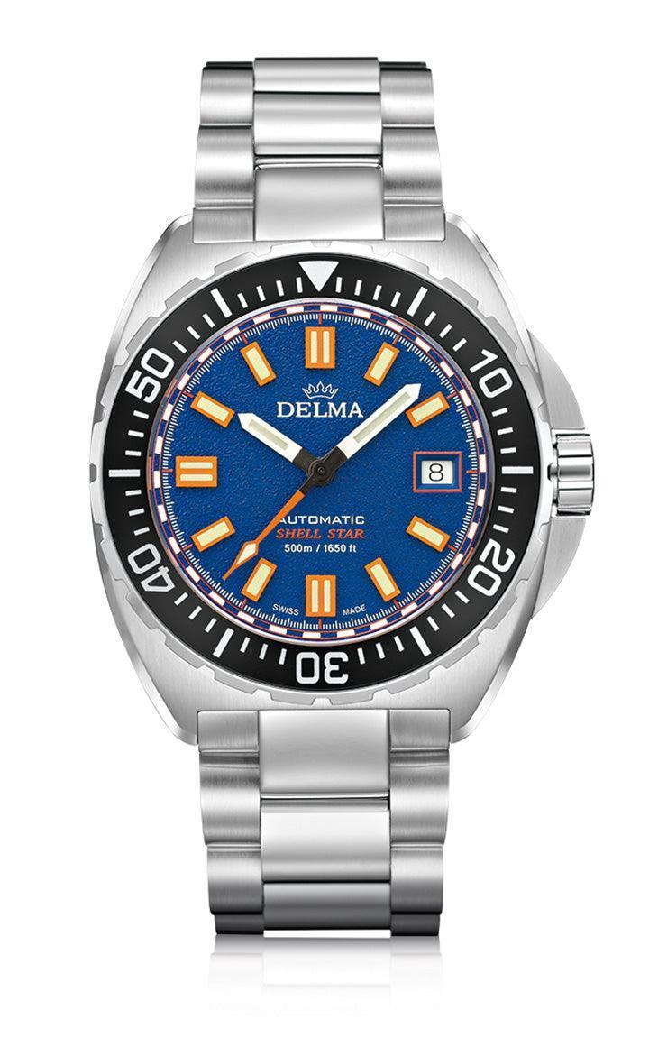 DELMA Shell Star Titanium Blue Dial Dive Watch 41mm DELMA Watches delma-shell-star-titanium-blue-dial-dive-watch-41mm-delma-watches